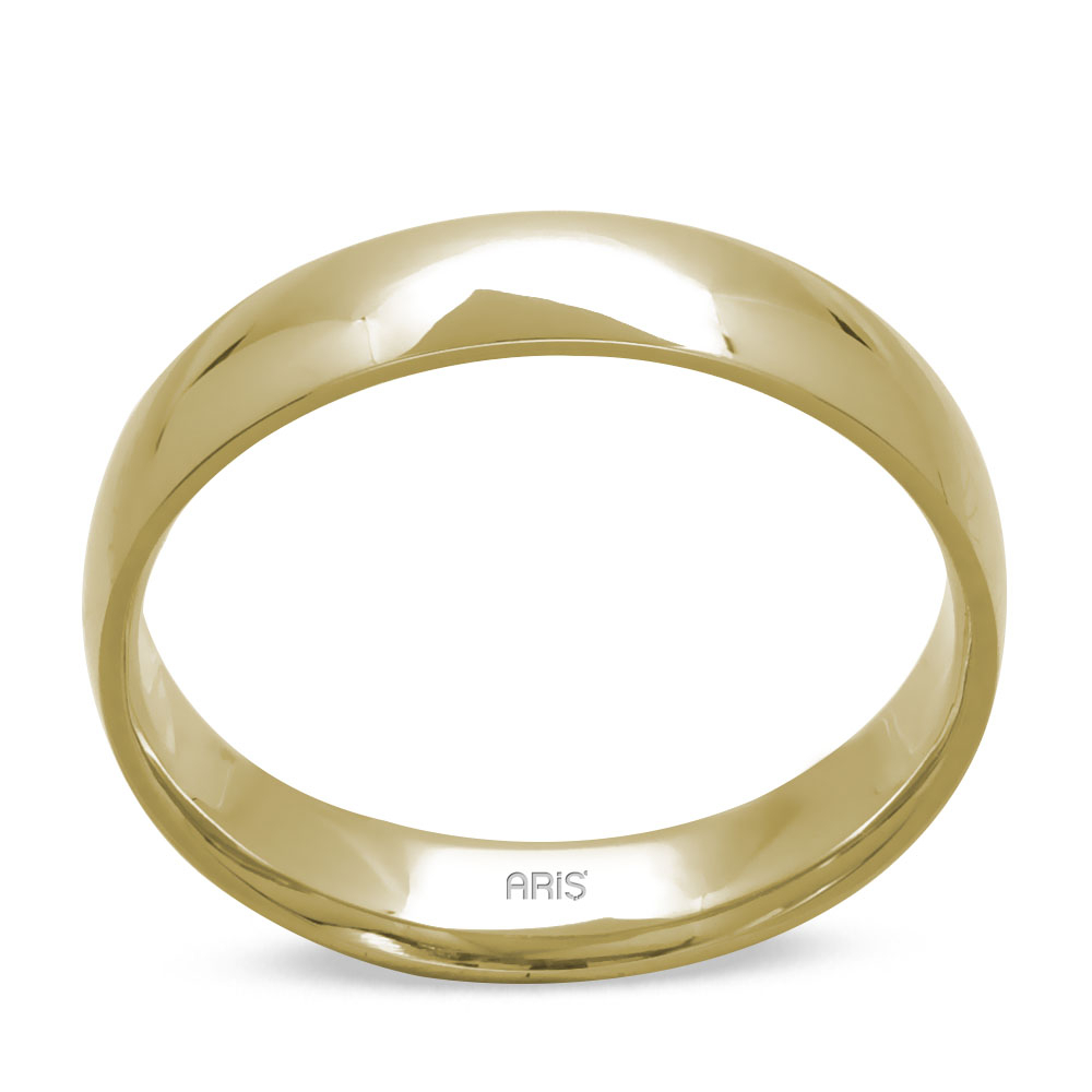 Sarı Altın Alyans (14 Ayar) Erkek Modeli