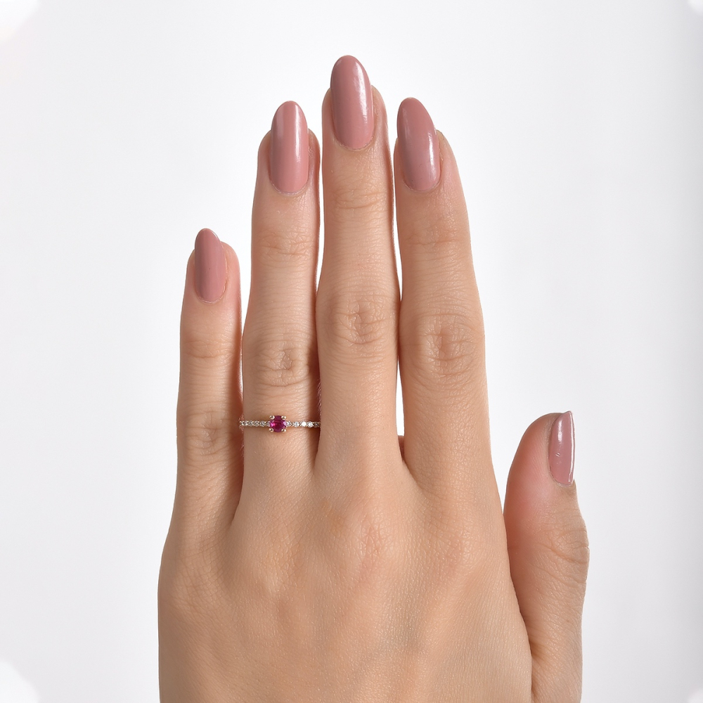 Pırlantalı Yakut Yüzük