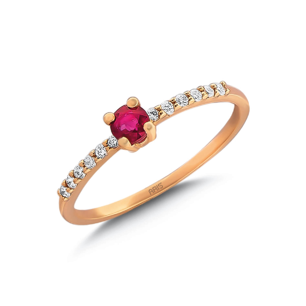 Pırlantalı Yakut Yüzük