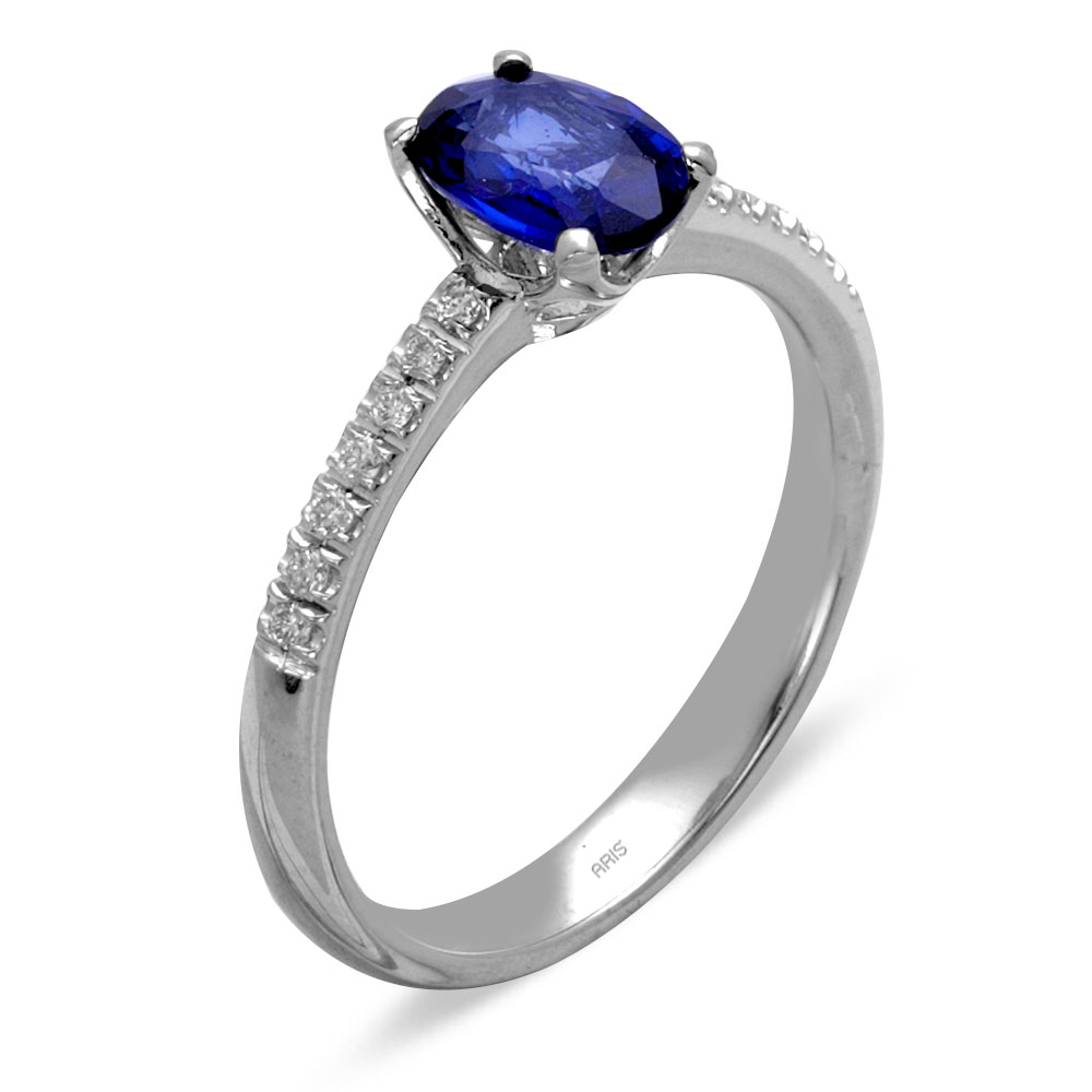 1.22 Karat Pırlanta Safir Yüzük