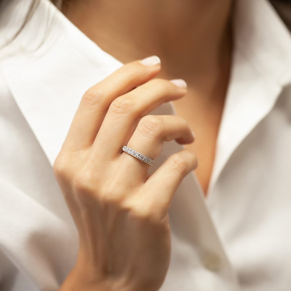 0.50 Karat Pırlanta Tamtur Alyans