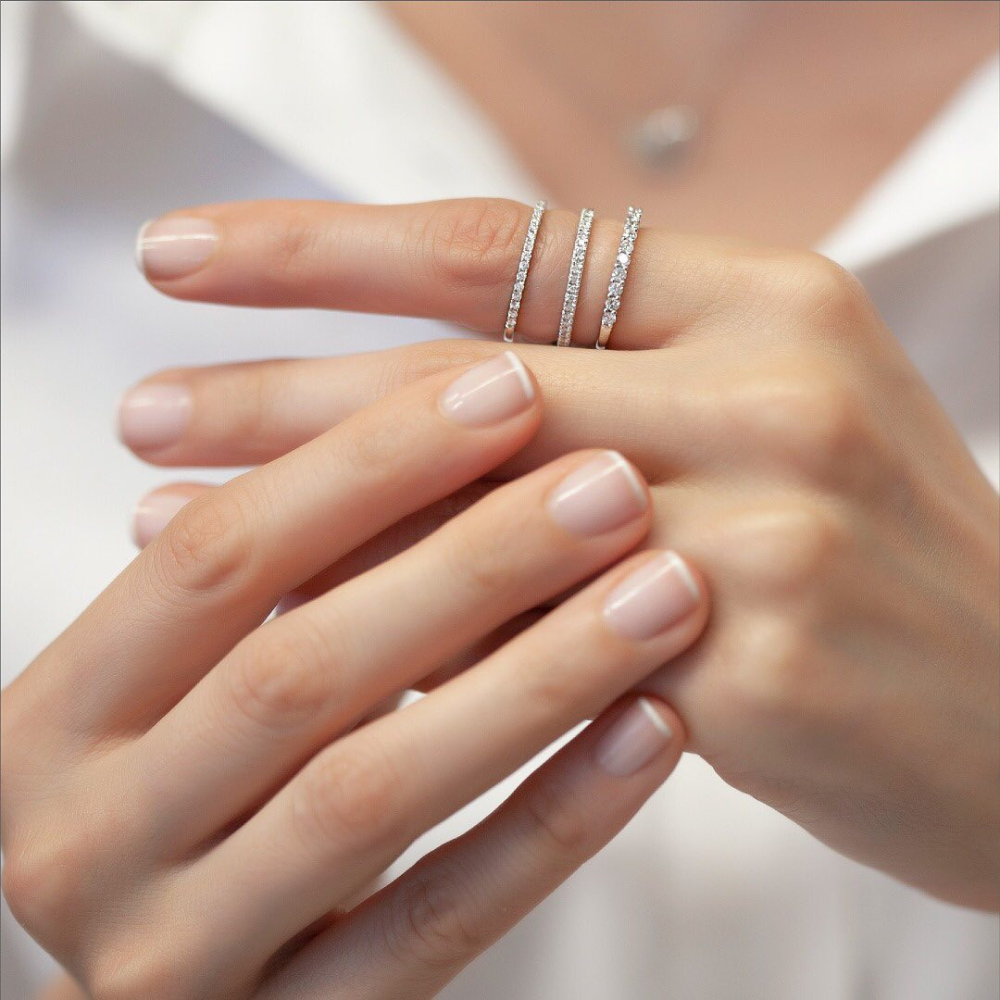 0.40 Karat Pırlanta Yarımtur Alyans