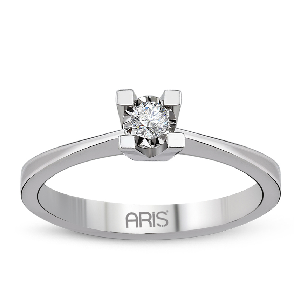 Pırlanta Miracle Tektaş Yüzük 0.25 Karat Görünüm