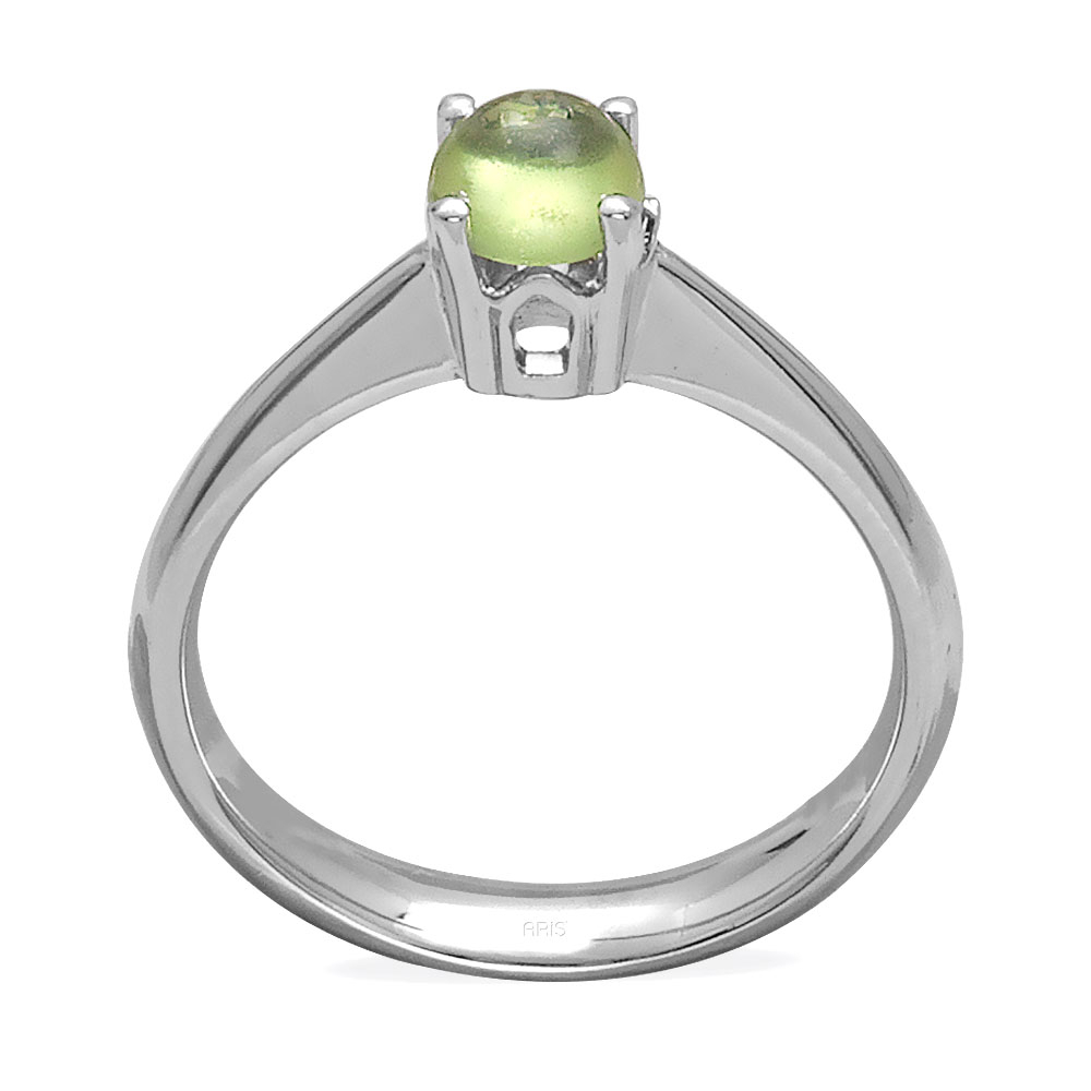 0.72 Karat Peridot Tektaş Yüzük