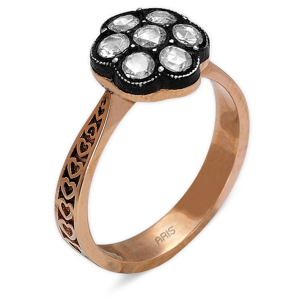 0.20 Karat Elmas Gül Yüzük