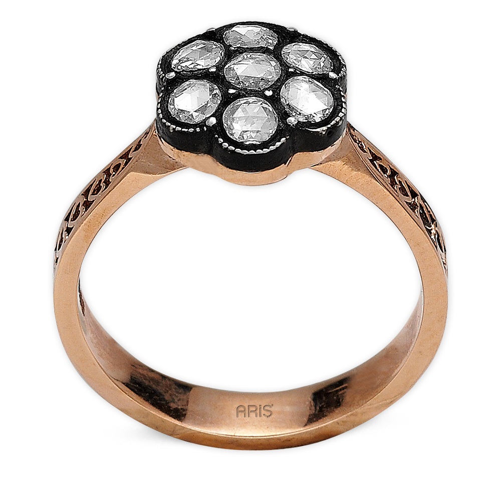 0.20 Karat Elmas Gül Yüzük