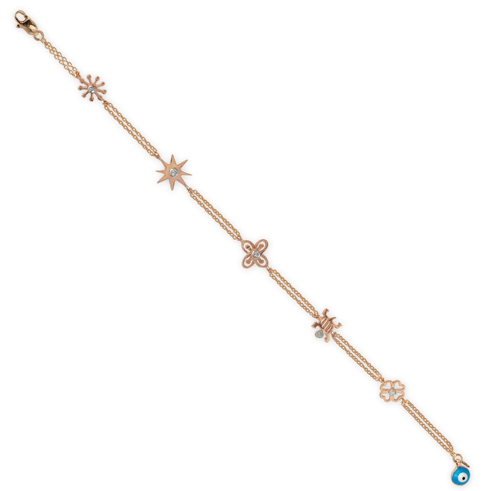 Pırlanta Altın Şans Bileklik