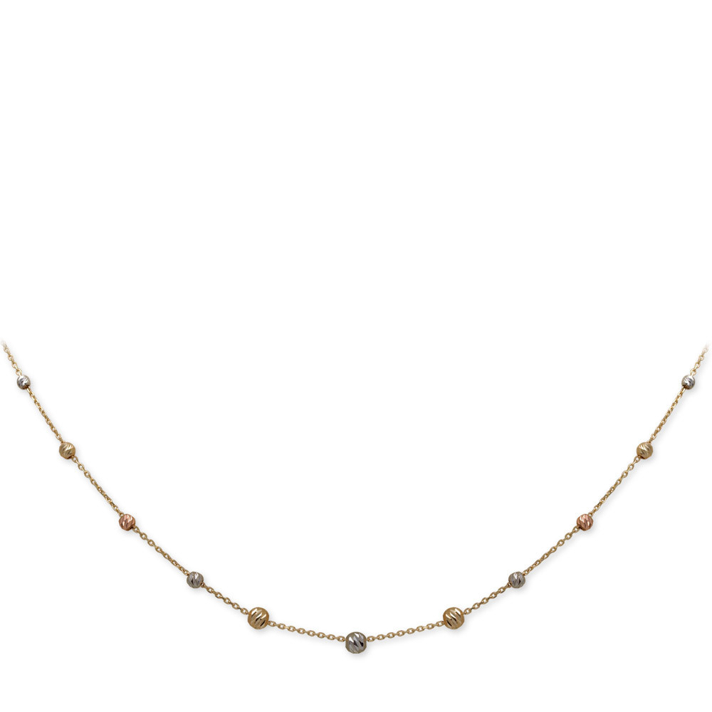 İtalyan Model Dorika Toplu Altın Kolye