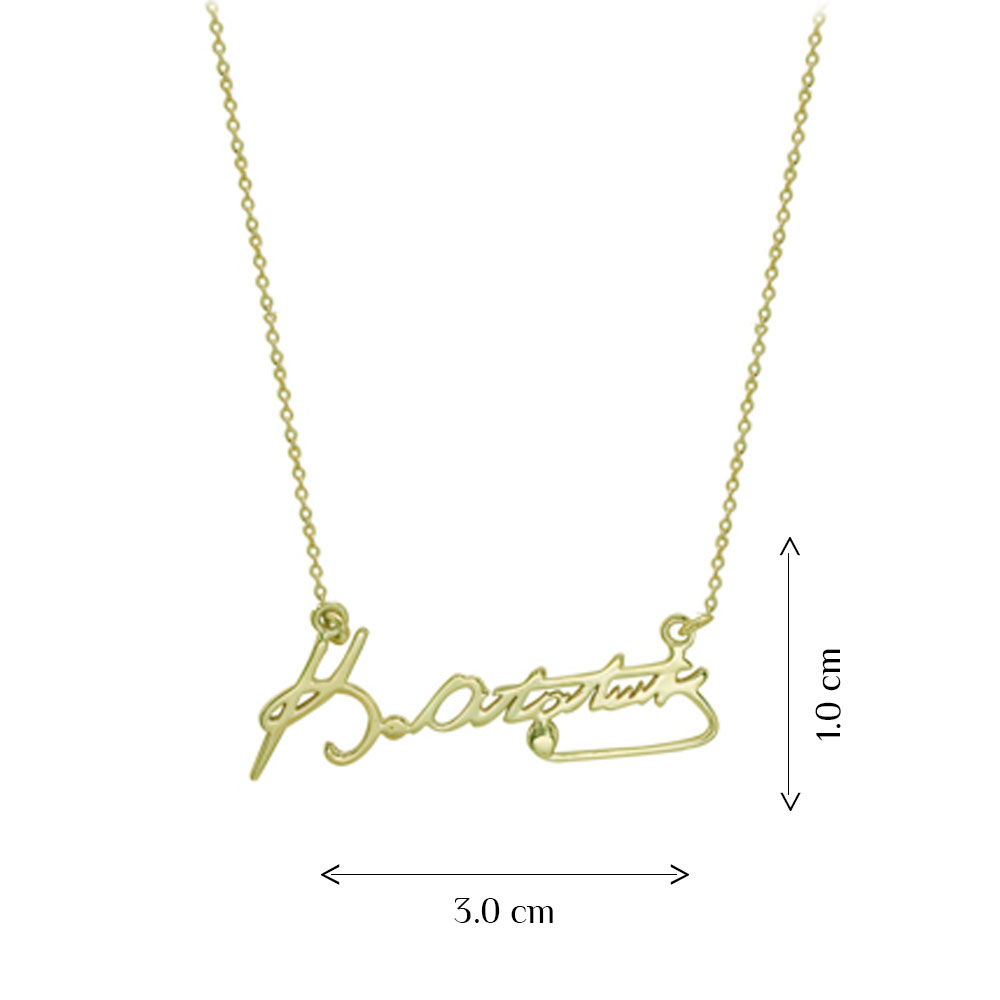 ATATÜRK İmzası Altın Kolye