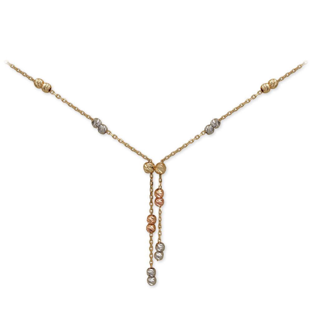 Dorissa İtalyan Üç Renk Sallantılı Kolye Modeli