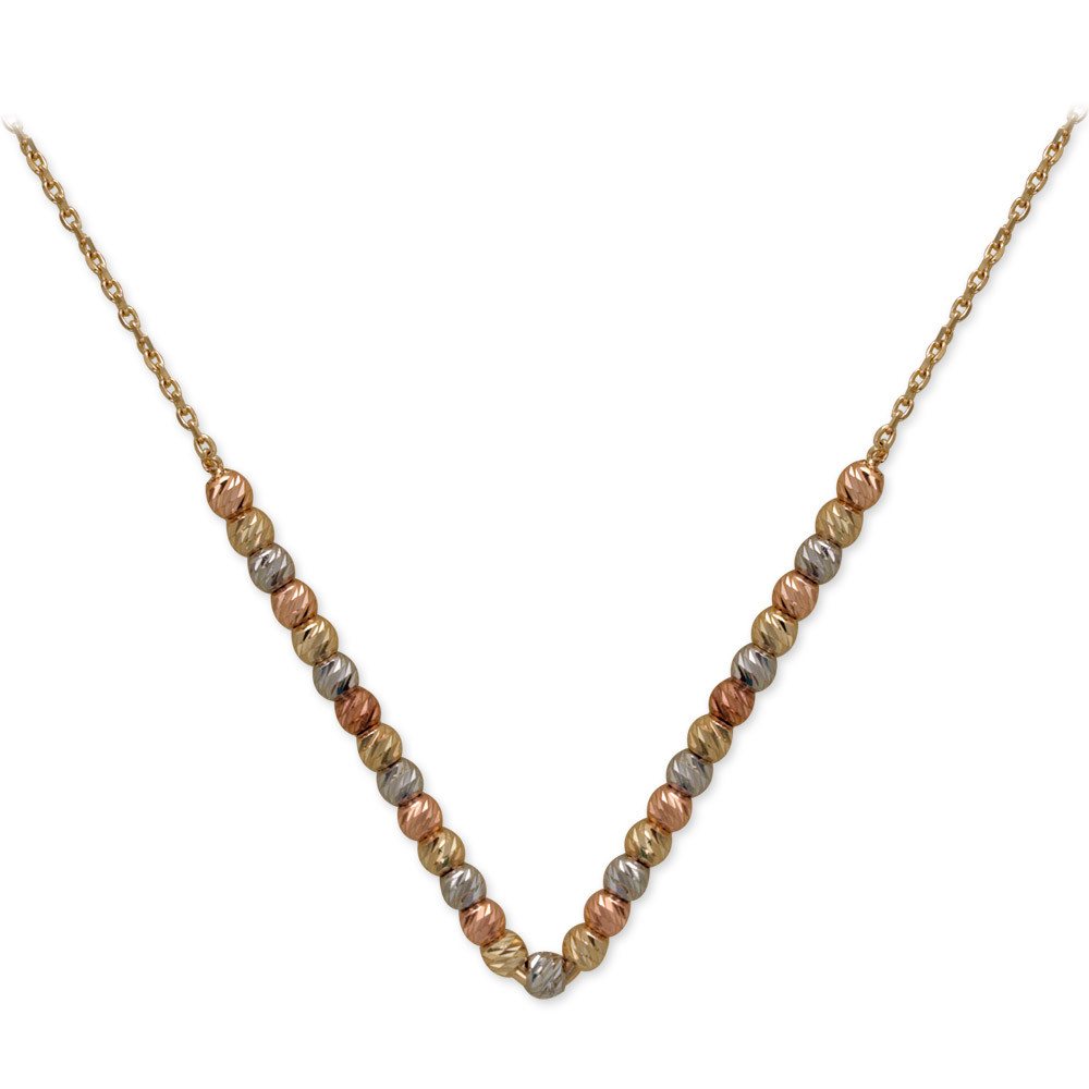 14 Ayar Dorika Altn Toplu Kolye