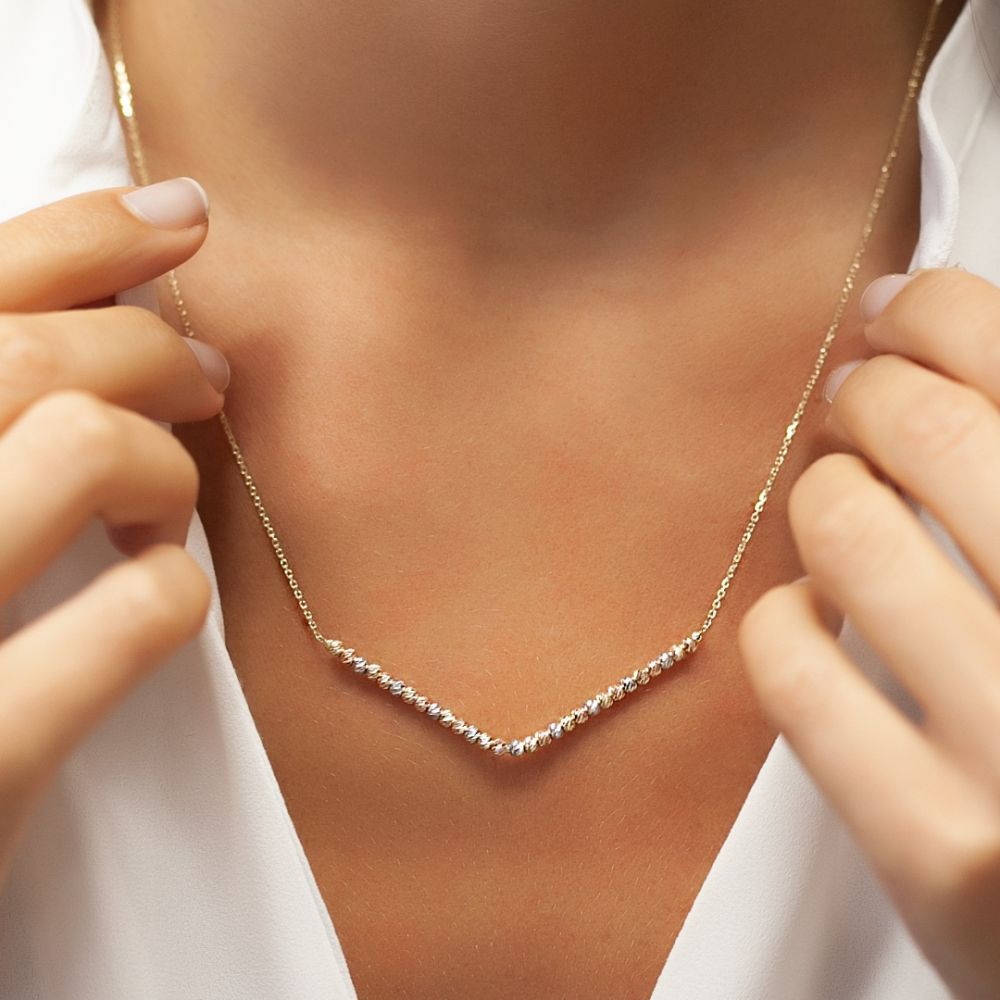 14 Ayar Dorika Altn Toplu Kolye