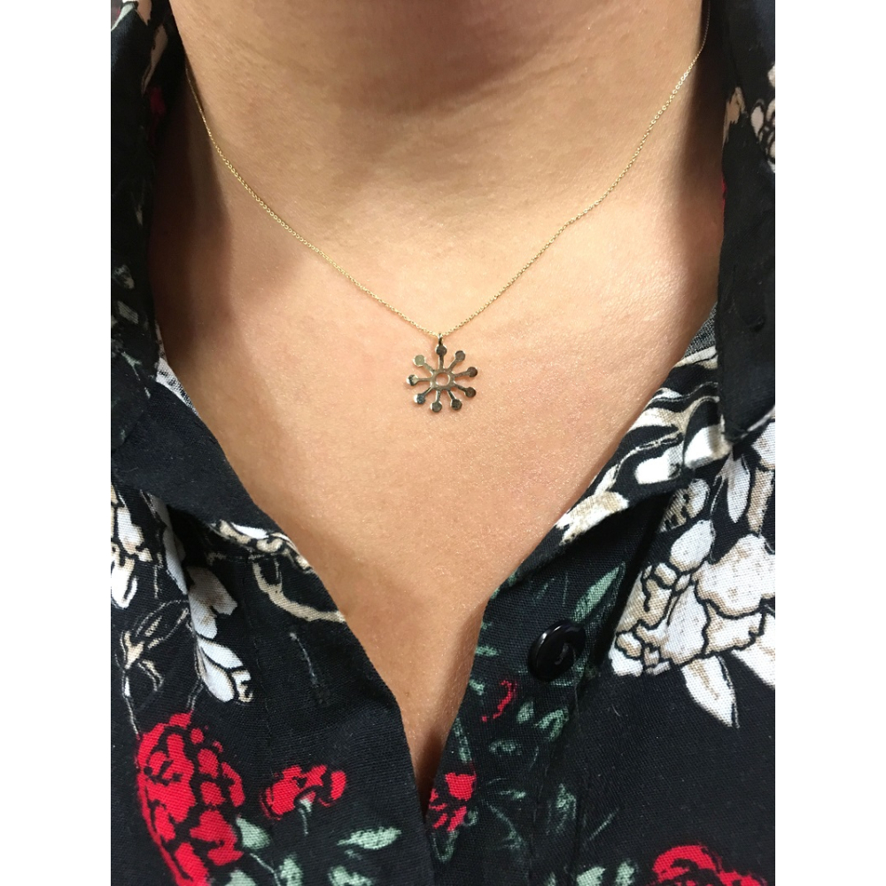 Nazar Sembolü Altın Kolye (Fofo)