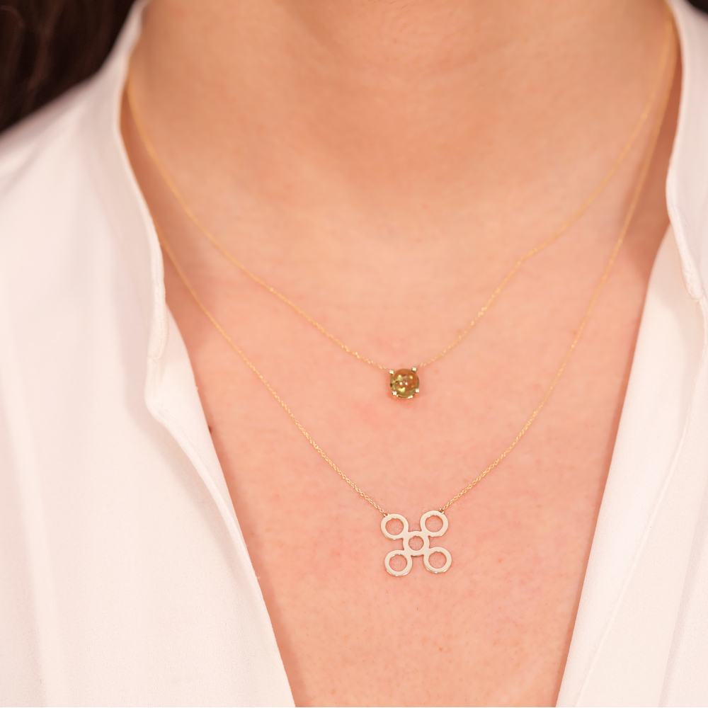 Sadakat Sembolü (Mpuannum) Altın Kolye