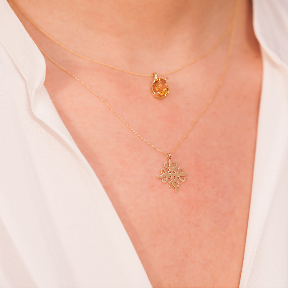 Altın Kolye BARIŞ (Denkyemfunefu)