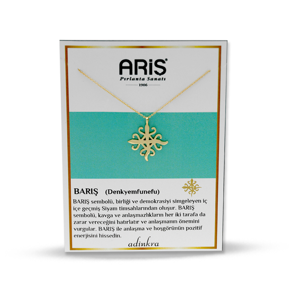 Altın Kolye BARIŞ (Denkyemfunefu)