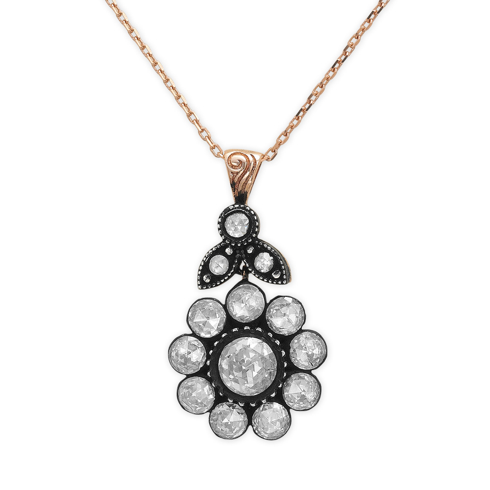 1.49 Karat Gül Elmas Kolye