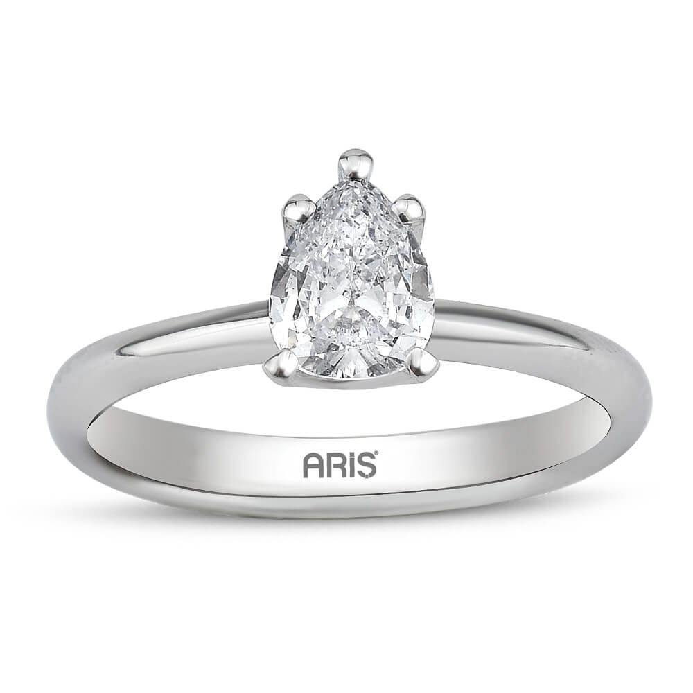 0.50 ct. Pırlanta Damla Tektaş Yüzük