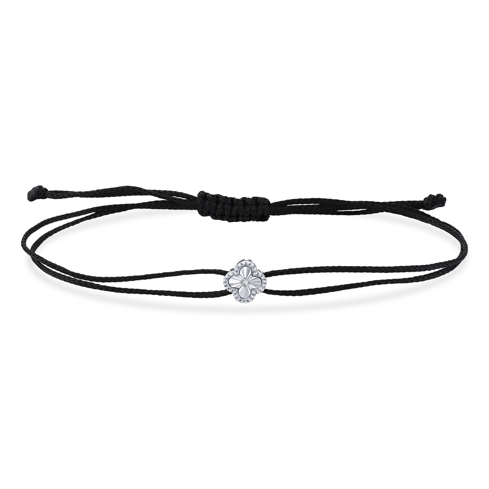 Yıldız Yonca Pırlanta İpli Bileklik