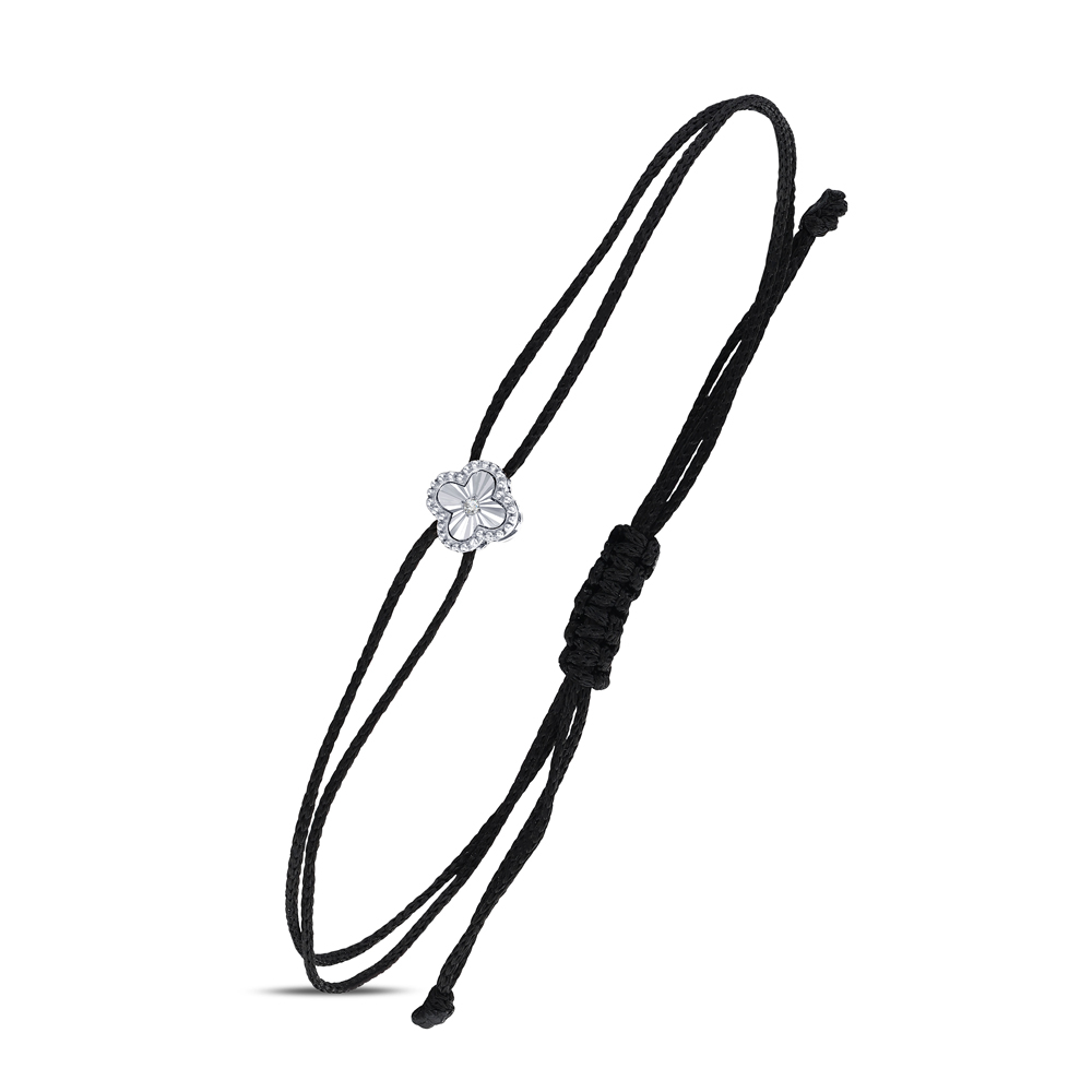 Yıldız Yonca Pırlanta İpli Bileklik