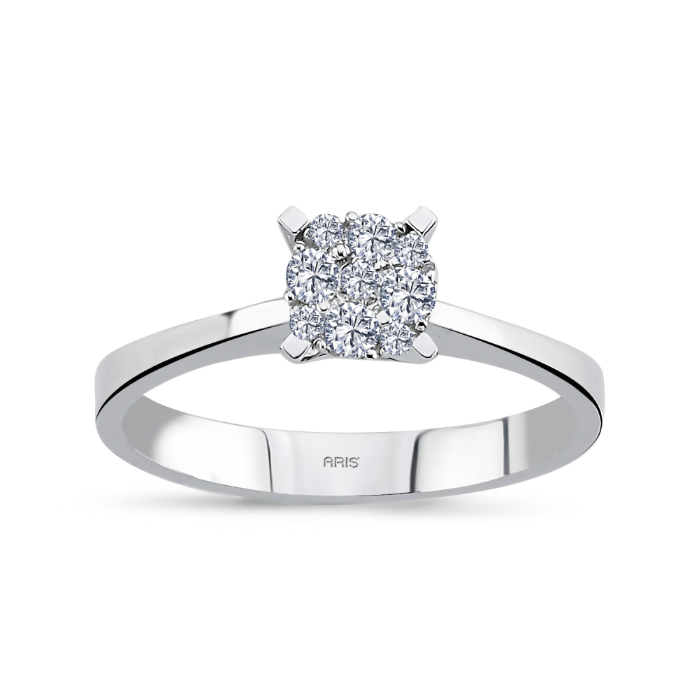 0.17 Karat Pırlanta Effect Tektaş Yüzük