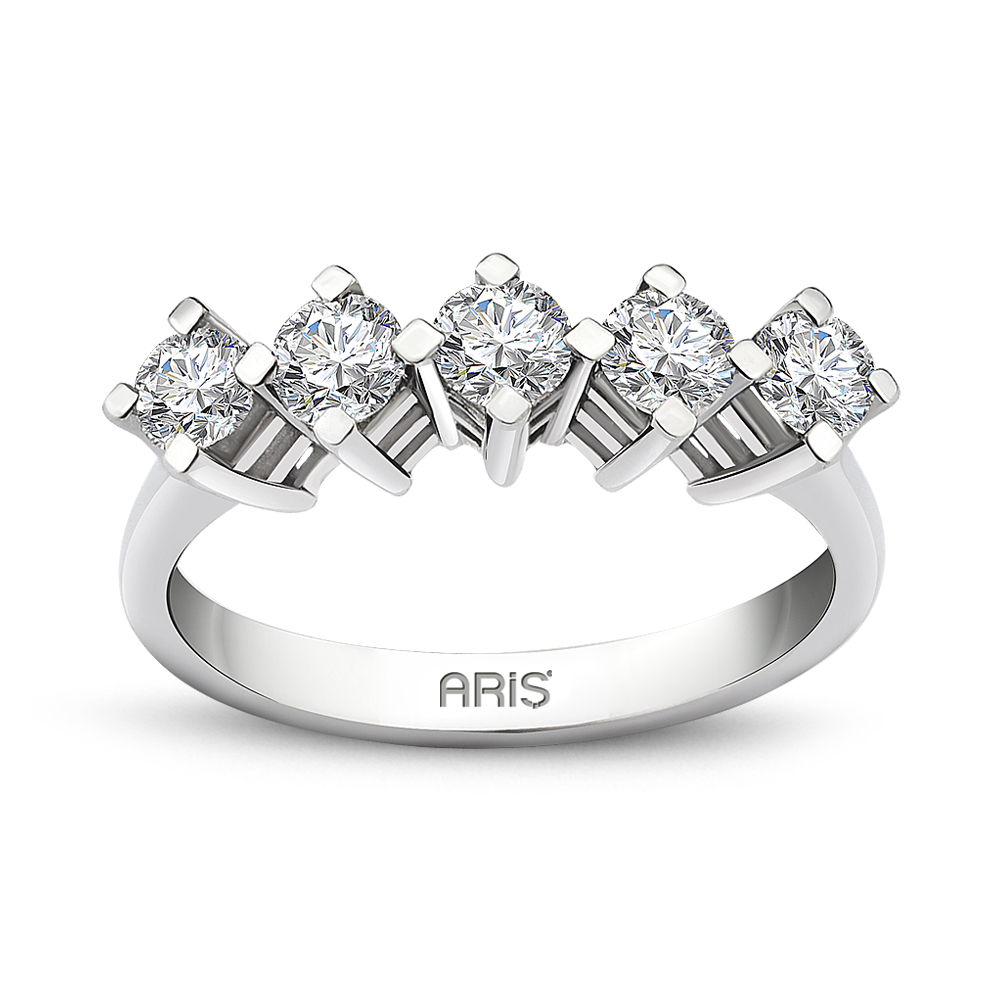 0.70 Karat Pırlanta Beştaş Alyans