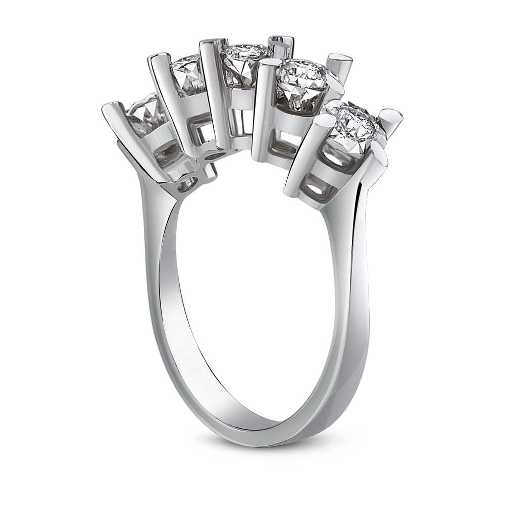 Pırlanta 5 Taş Miracle Alyans (1.75 Ct. Görünüm)