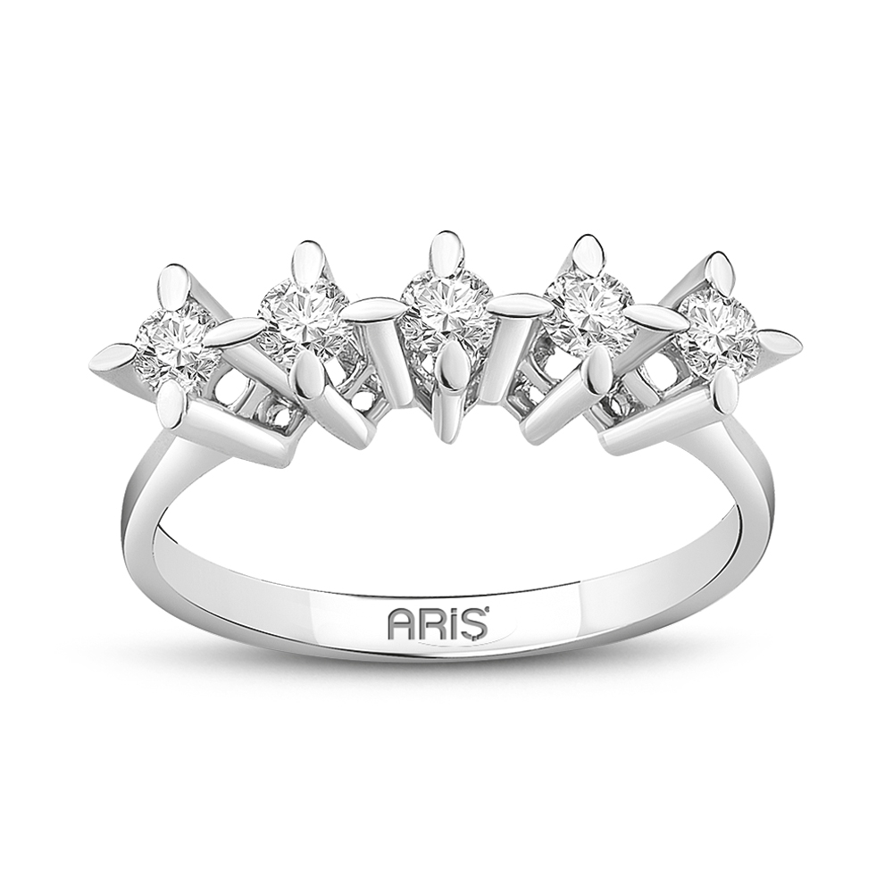 Miracle Pırlanta 5 Taş Alyans (0.35 Görünüm)