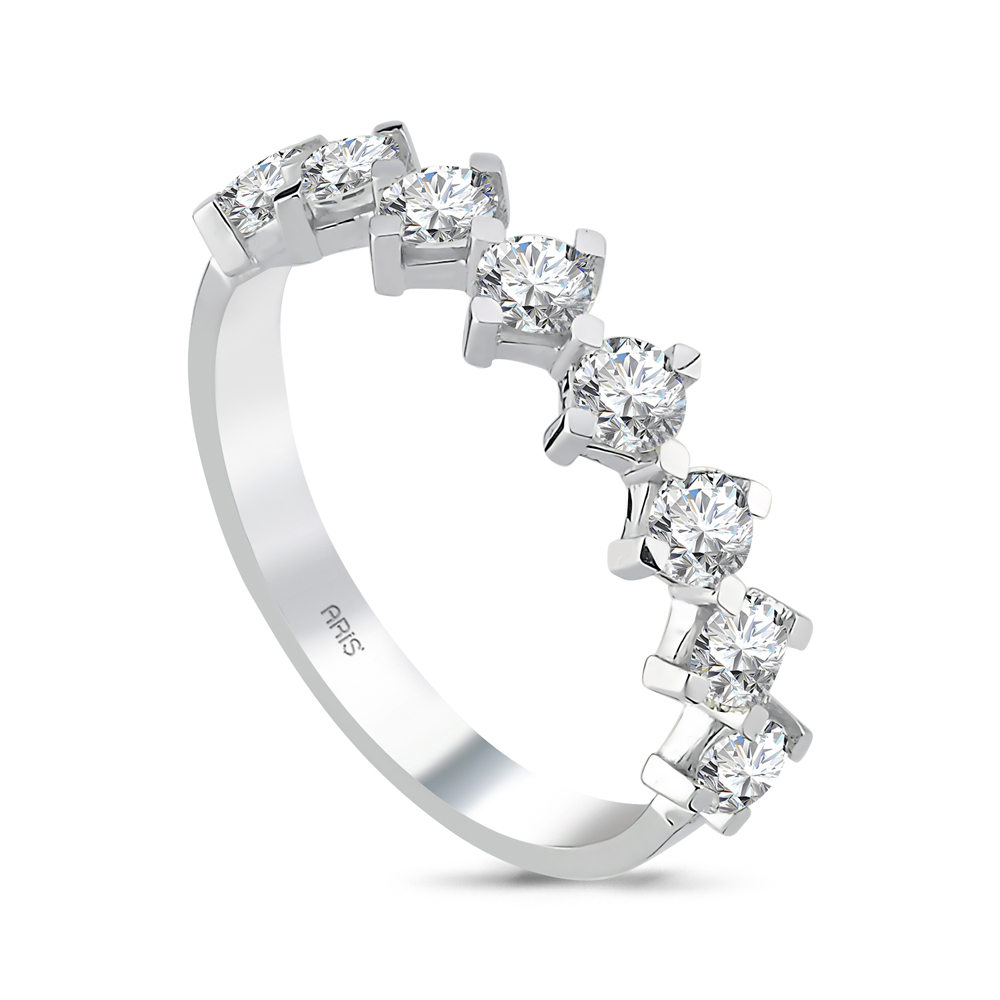 1.00 Karat Yarımtur Pırlanta Yüzük