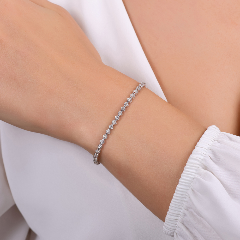 1.56 Karat Pırlanta Suyolu Bileklik