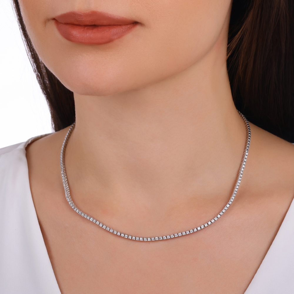 4.00 Karat Pırlanta Su Yolu Gerdanlık