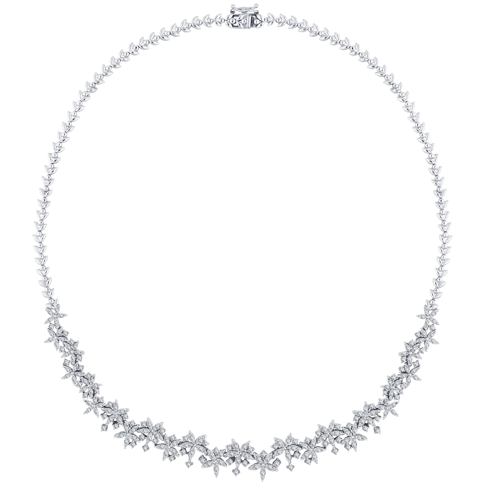 Pırlanta Çiçek Model Gerdanlık