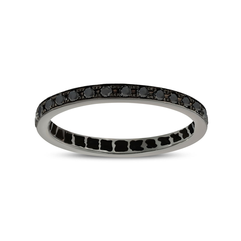 0.51 Karat Siyah Pırlanta Tamtur Yüzük
