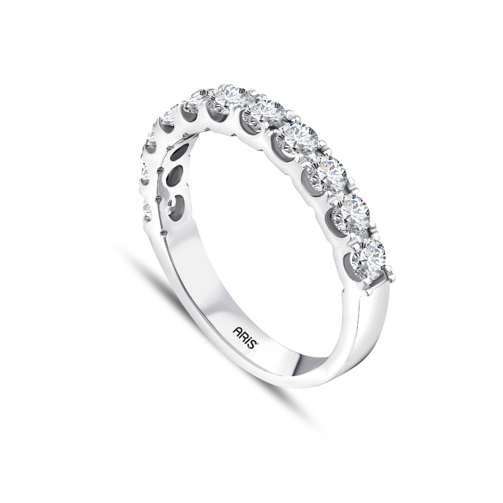 0.85 Karat Pırlanta Yarımtur Yüzük