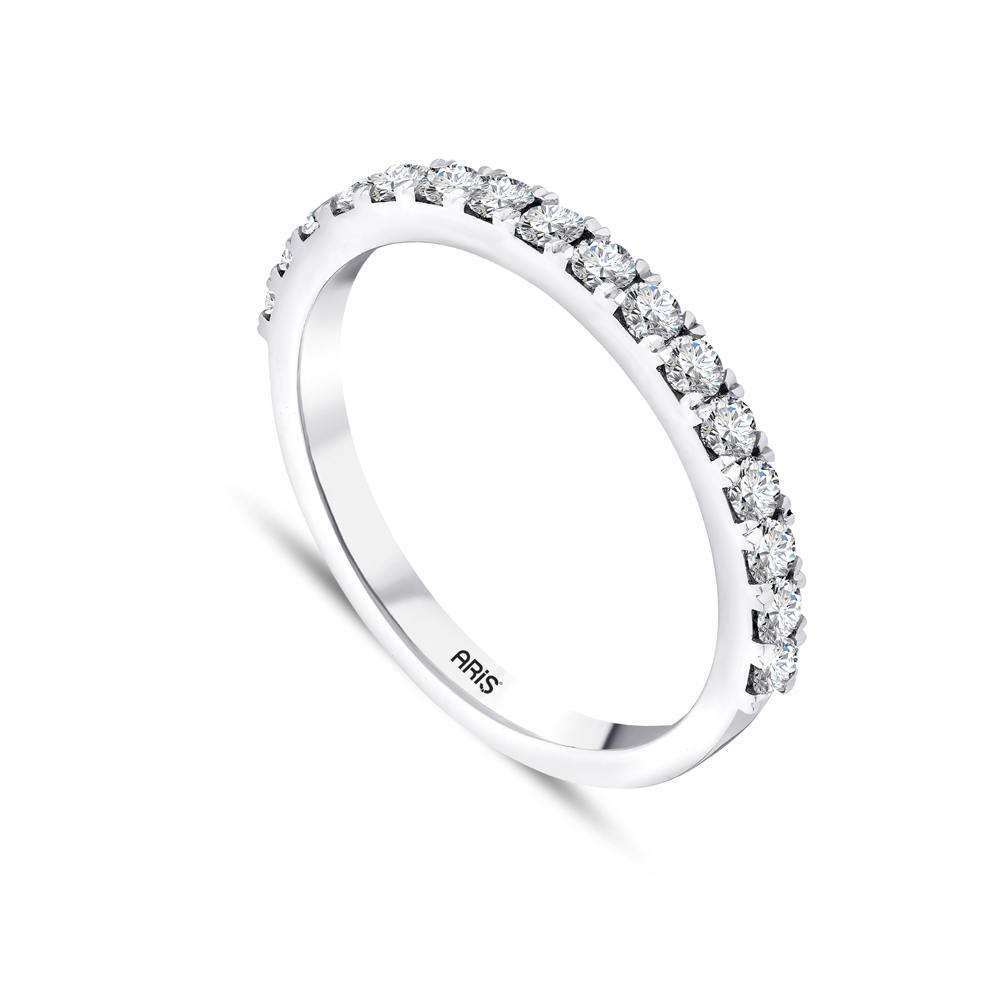 0.50 Karat Pırlanta Yarımtur Yüzük