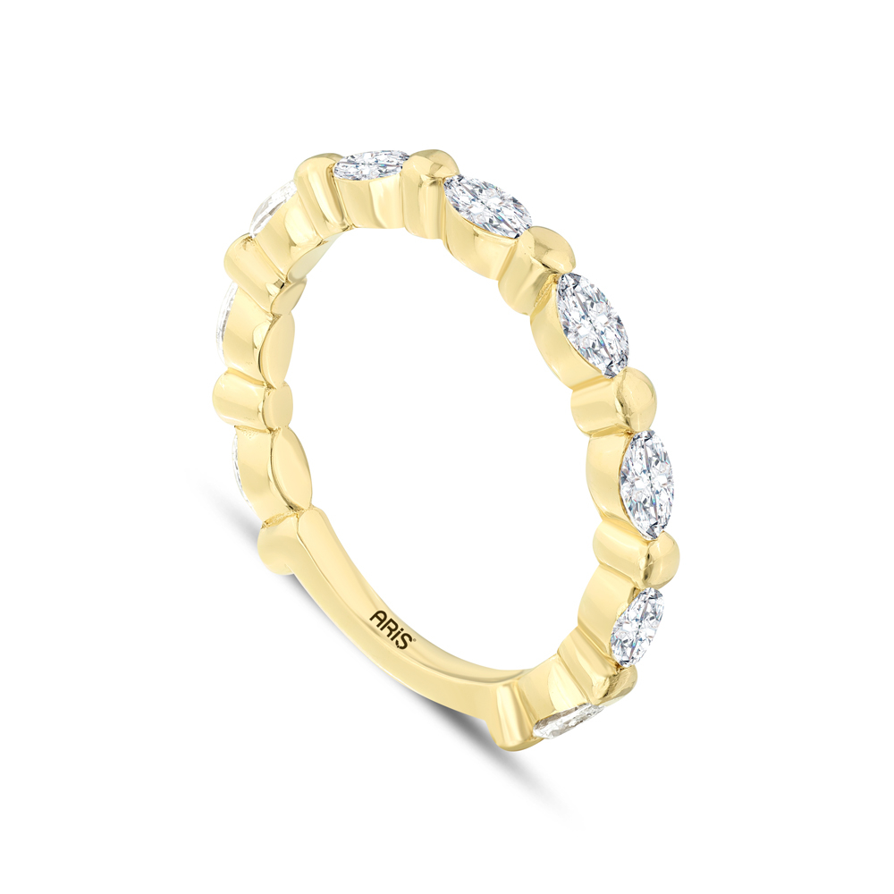 0.92 Karat Markiz Yarımtur Pırlanta Yüzük