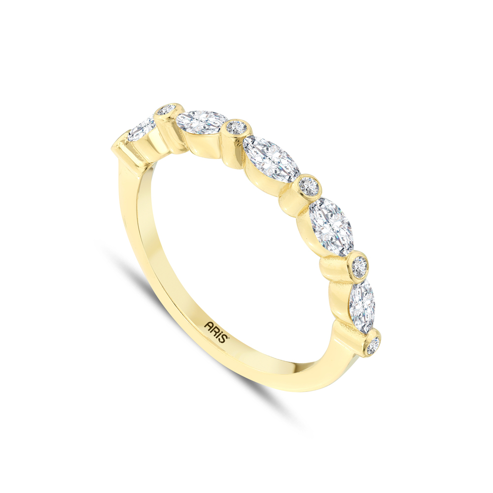 0.60 Karat Yarımtur Pırlanta Yüzük