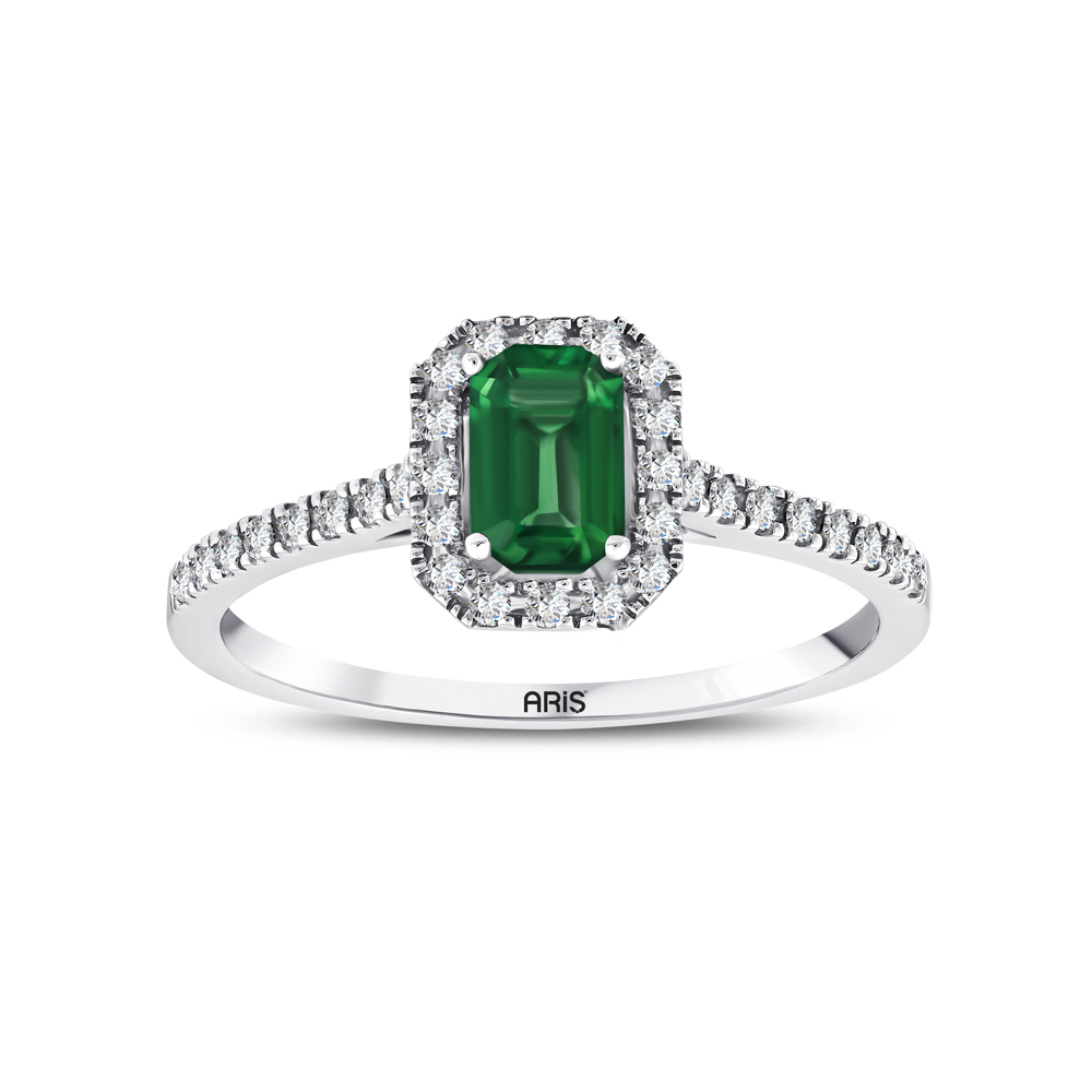 0.70 Karat Zümrüt Pırlanta Yüzük