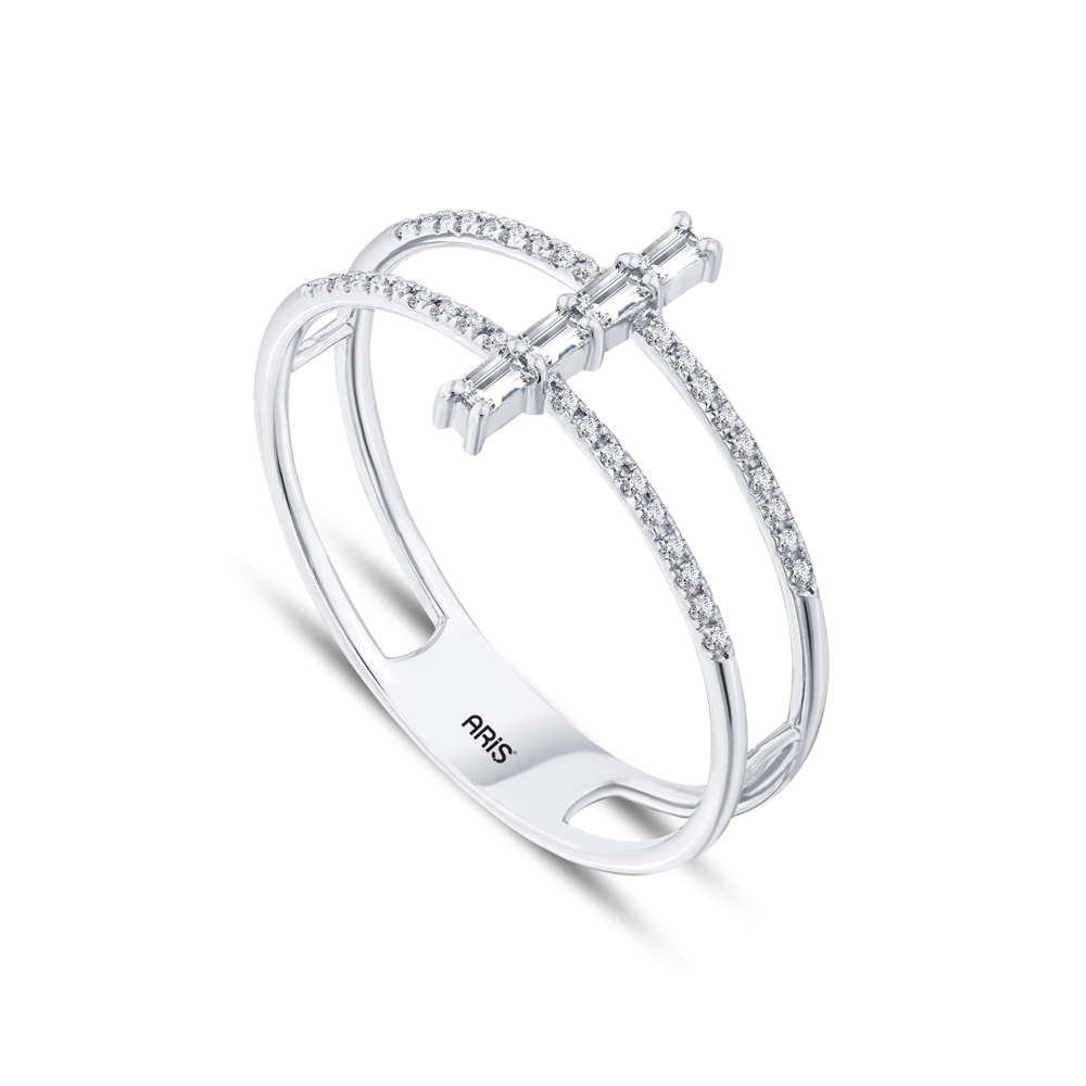 0.17 Karat Bagetli Pırlanta Yüzük