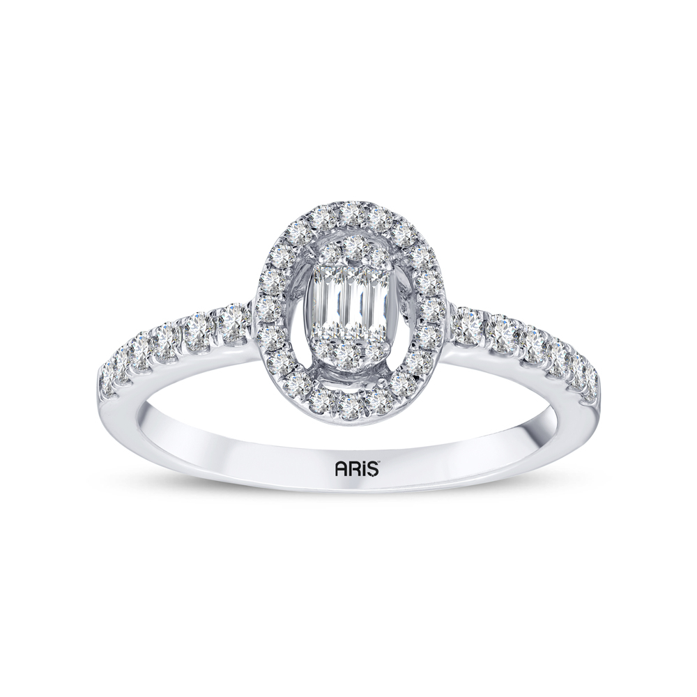 0.39 Karat Pırlanta Baget Yüzük