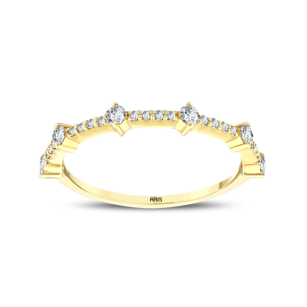 0.26 Karat Yarımtur Pırlanta Yüzük