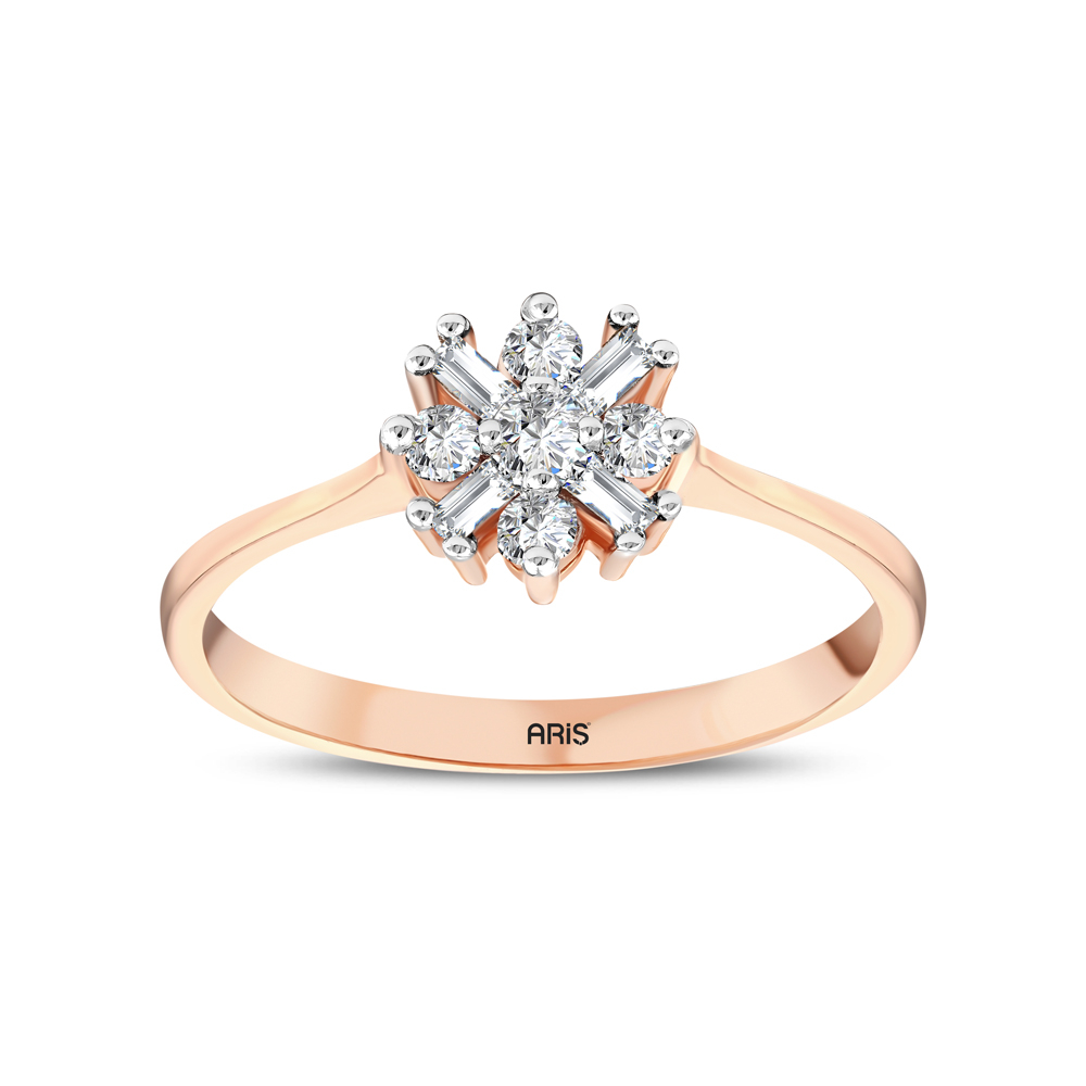 Bagetli Tasarım Pırlanta Yüzük