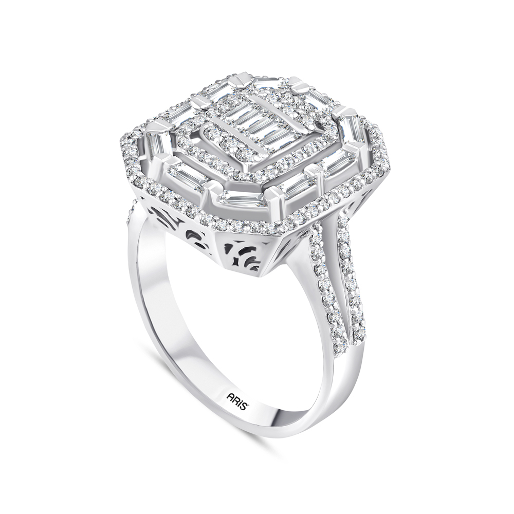 1.03 Karat Pırlanta Baget Yüzük