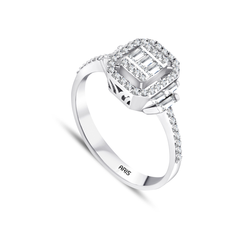 0.47 Karat Baget Pırlanta Yüzük