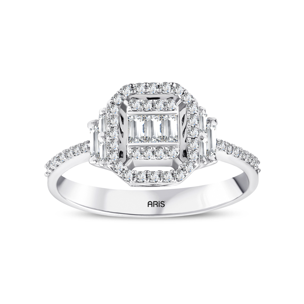 0.47 Karat Baget Pırlanta Yüzük