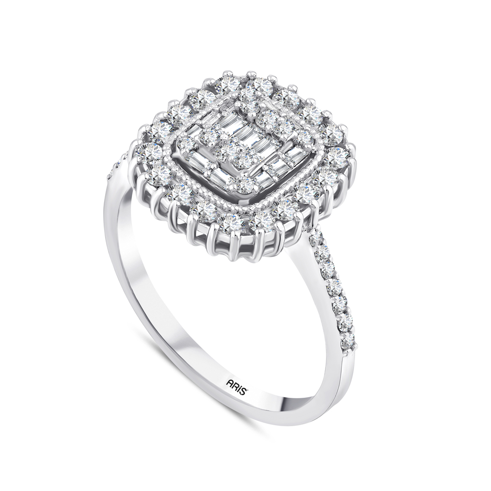 0.69 Karat Pırlanta Baget Yüzük