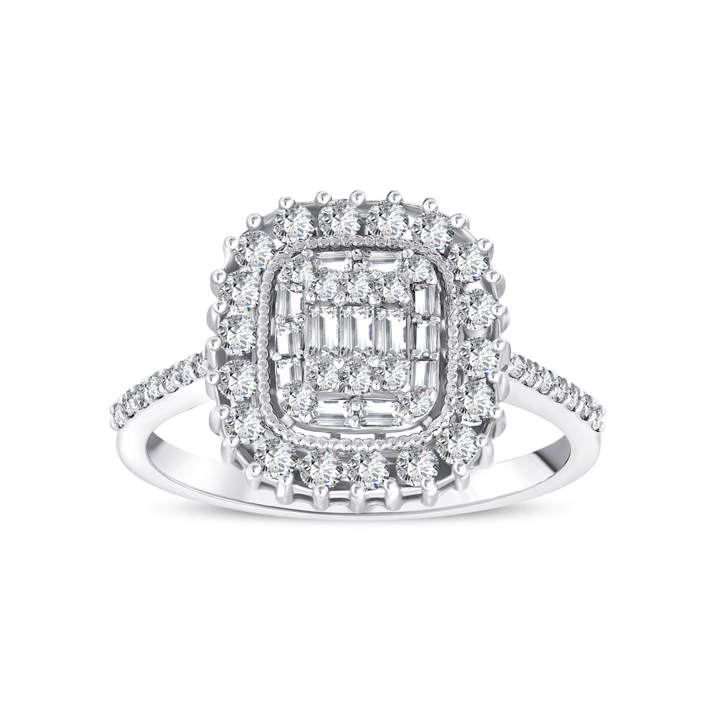 0.69 Karat Pırlanta Baget Yüzük