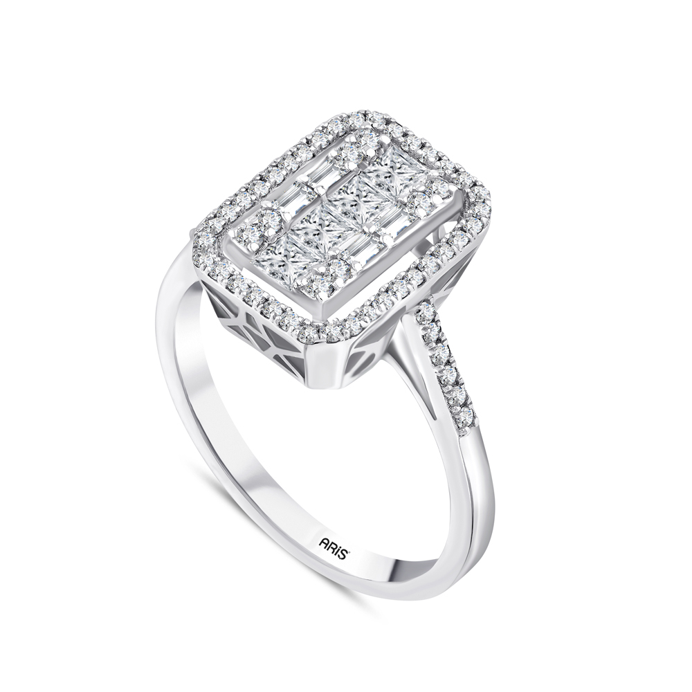 0.63 Karat Pırlanta Baget Yüzük