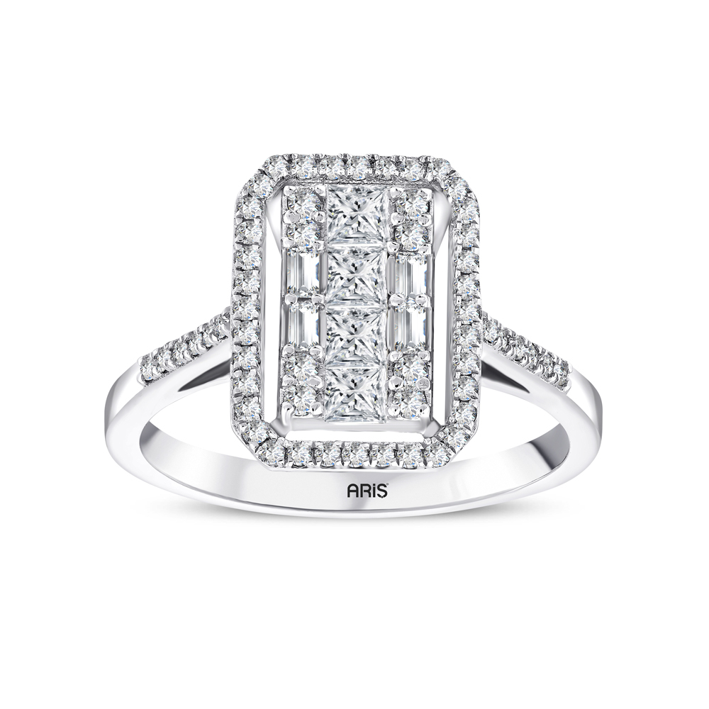 0.63 Karat Pırlanta Baget Yüzük