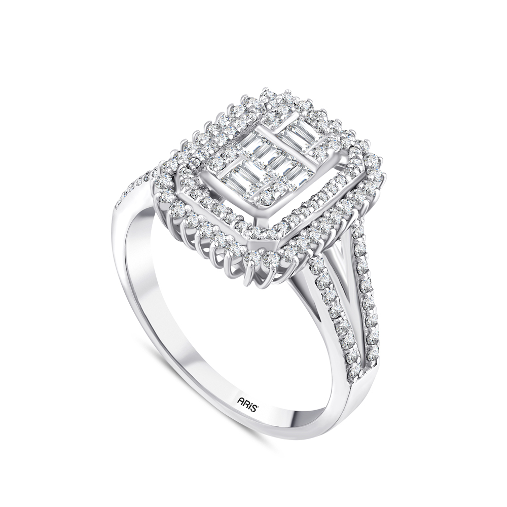 0.66 Karat Baget Pırlanta Yüzük